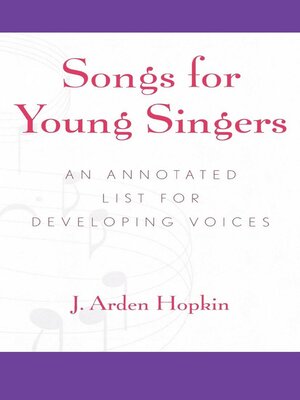 cover image of Songs for Young Singers